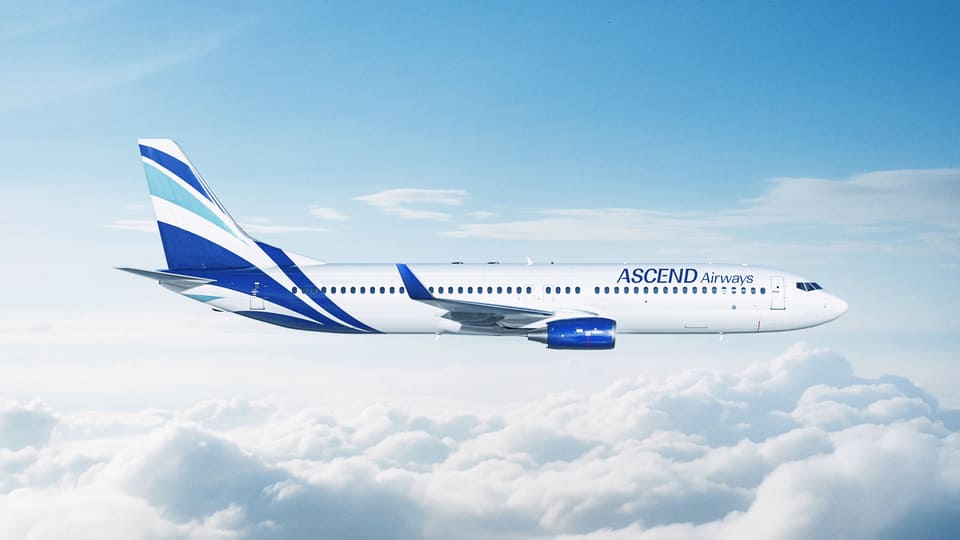 Create a brand identity for a new ACMI airline